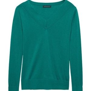 Banana Republic Silk Cashmere V-Neck Sweater